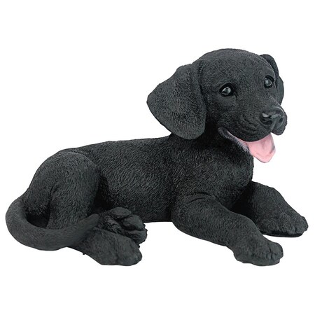 Design Toscano Black Labrador Puppy Dog Statue CF2445